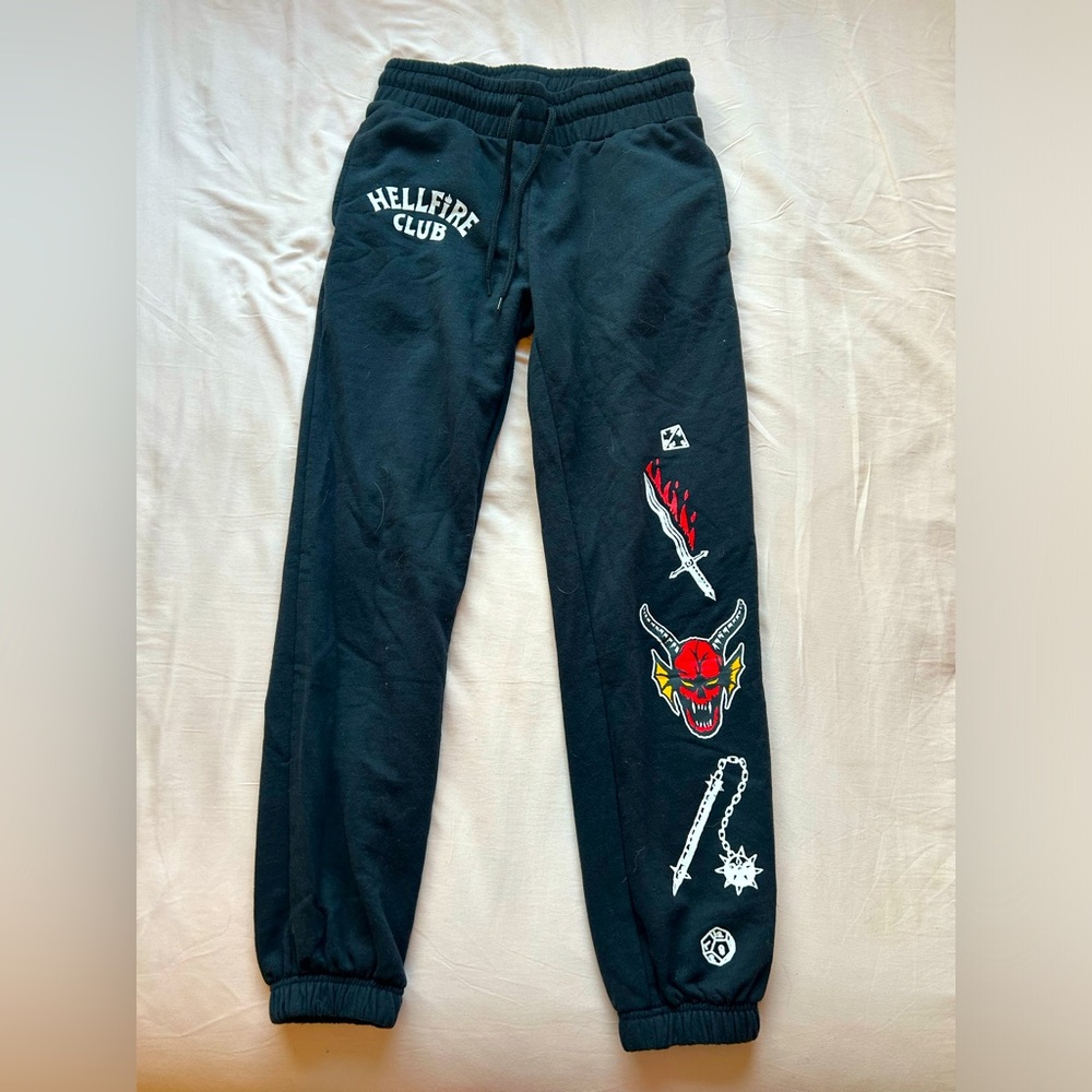 Stranger Things sweatpants size small. Wore them once